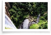 Walljar - Waterval Luchtfoto - Muurdecoratie - Poster