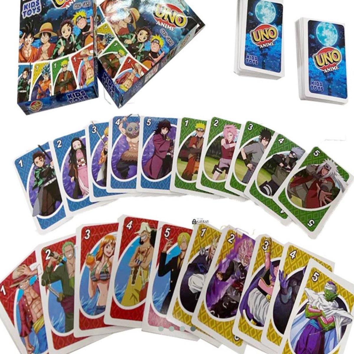 FYDZBSL Junior Jeu de Société et de Cartes avec Dessins One Piece Playing  Cards,Anime Jeu de Carte,Jeu de Cartes pour Amateurs, Convient pour Enfants  Les Jeux de Société（2 Jeux）（B） ZE（B） : 