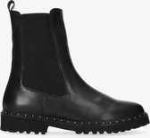 Tango | Bee 511-e black leather chelsea boot - black sole/studs | Maat: 42