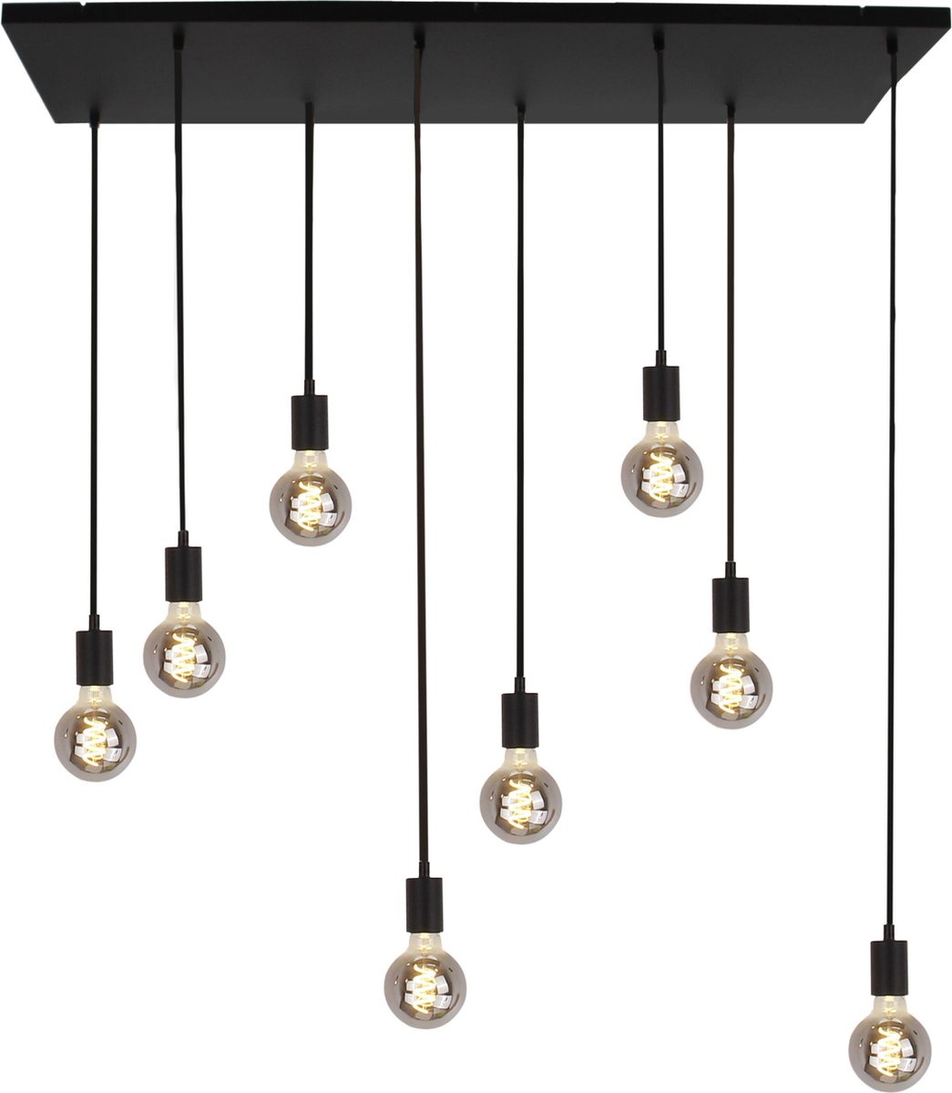 Chericoni - Basic hanglamp - 8 lichts - 110x35 cm - Corrund Black