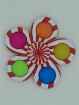 Fidget - Spinner - Rood - Wit - Pop it - popit toy