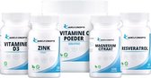 Immuunsysteem PRO pakket | Muscle Concepts - Vitamine D3 en C & Zink & Magnesium & Resveratrol
