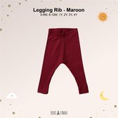 Boho Panna - legging - Maroon / rood - maat 1 jaar