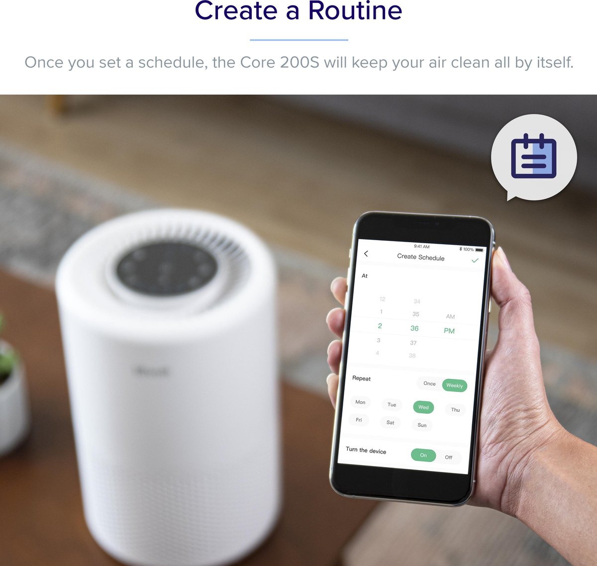 Levoit Core 200s Smart True HEPA Air Purifier - Luchtreiniger — afbeelding 5
