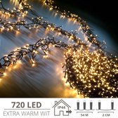 Éclairage de Noël - lumières de Éclairage de sapin de Noël - Décorations de Noël de Noël - 720 LED - 54 mètres - blanc chaud Extra