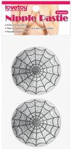 LOVETOY - Nipple Covers Reusable Spider Pattern Silver
