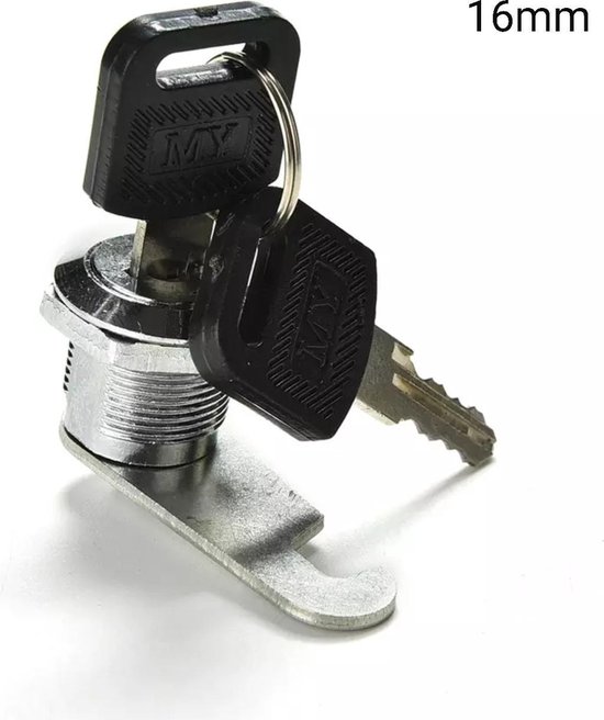 Cam Lock 16 mm casier Post Box Boîte aux Lettres Armoire Tiroir Placard avec 2 clés 