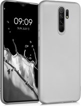 kwmobile telefoonhoesje voor Xiaomi Redmi 9 - Hoesje voor smartphone - Back cover in metallic zilver