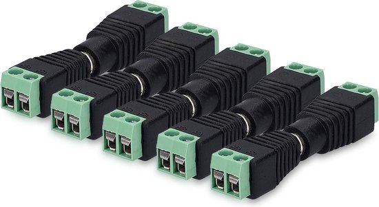 Foto: Kwmobile rca stekker adapterset 5x rca stekker naar 2 pins klemmenblok set van 5 stuks voor het verbinden van audio en videoapparatuur