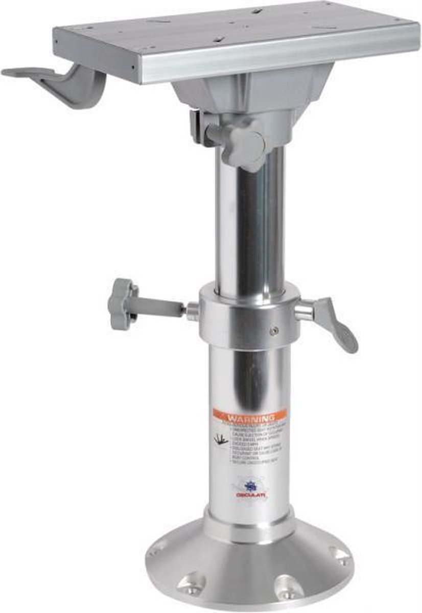 Osculati verstelbare aluminium Stoelpoot  437/590 mm met draaibare Swivel