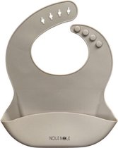 NouiNoui Silicone bib slabber - Nude