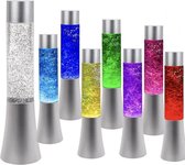 Lavalamp met Glitters – Nachtlampje Kinderen - 7 kleuren - Schoencadeau