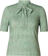 IVY BEAU Quilla Jersey Shirt - Jade/Multi color - maat 38
