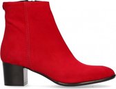 Van Dalen  - Enkellaars Suede - Womens - Red - 38