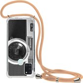 Casetastic Samsung Galaxy A21s (2020) Hoesje met koord - Lanyard Case - Camera Print