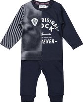 Dirkje SET(2delig) Broek en shirt Blauw Wit - Maat 74