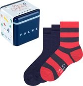 Happy 3-Pack Giftbox Sokken voor meisjes en jongens zacht zonder motief versterkt hoogwaardig mid-rise robuust ademend dekkend set giftbox Katoen Multipack Veelkleurig Kinderen sokken - Maat 35-38