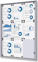 Vergrendelbaar Notitiebord Indoor Economy 9x A4, Syna SCXS9xA4