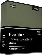 Livello Hoeslaken Jersey Excellent Green 250 gr 80x200 t/m 100x220