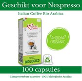 Italian Coffee Arabica BIO Nespresso capsules - 100 koffiecups - biologisch en composteerbare capsules