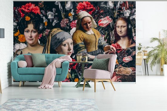 Papier peint - Papier peint photo - Collage - Maîtres anciens - Fleurs - Largeur 360 cm x Hauteur 240 cm