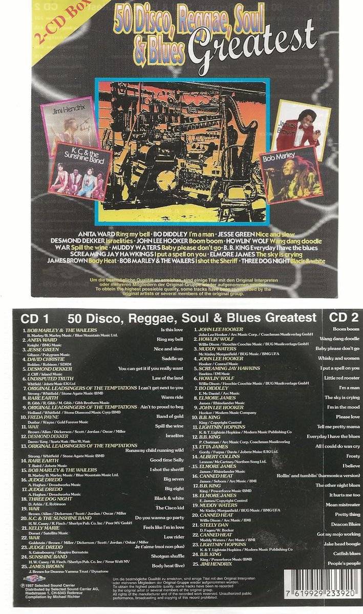 50 DISCO/ REGGAE/ SOUL & BLUES GREATEST