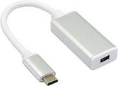 Adapter USB C 3.1 naar Mini Display poort / Zilver / HaverCo