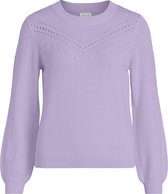 VILA VIEMMY L/S O-NECK KNIT TOP/TB Dames Trui - Maat XL