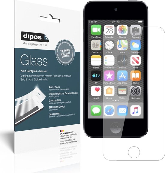 dipos I 2x Pantserfolie helder geschikt voor Apple iPod Touch (2019) Beschermfolie 9H screen-protector