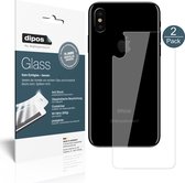 dipos I 2x Pantserfolie helder compatibel met Apple iPhone X Rückseite Beschermfolie 9H screen-protector