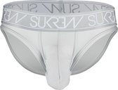 Sukrew Classic Brief Silver - Maat L - Heren slip - Opal Collection - Mannen ondergoed