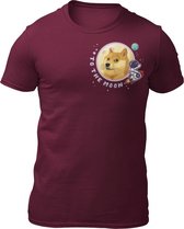 Doge Coin To The Moon- Doge Coin - Bitcoin - Heren T-Shirt - Crypto - Cryptonaut - Getailleerd - Katoen