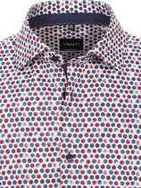 Venti Overhemd Bolletjes Motief Non Iron Oranje 113728500 - XXL