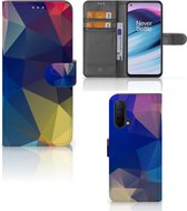 Telefoon Hoesje OnePlus Nord CE 5G Bookcase Polygon Dark