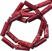 Regaliet Jaspis Kralen (14 x 4.5 mm) Wine Red (28 stuks)