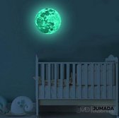 Jumada's Glow in the Dark Maan Muurstickers - Wanddecoratie - Set van 2