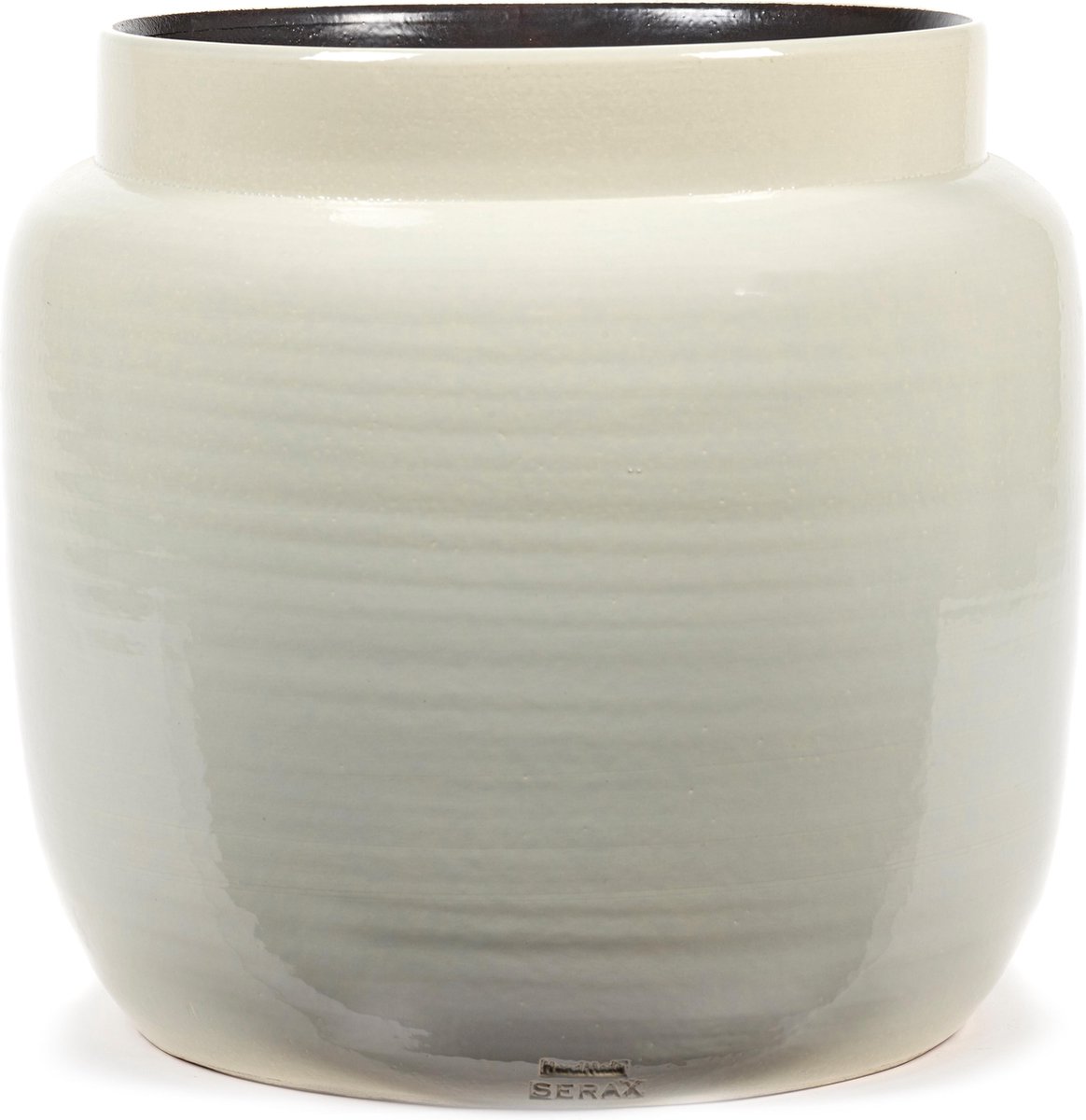 Serax - Glazed shades - Bloempot L - Lichtgrijs - 40 Ø