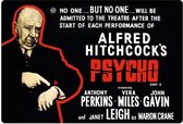 Wandbord Movie Classics - Alfred Hitchcock Psycho