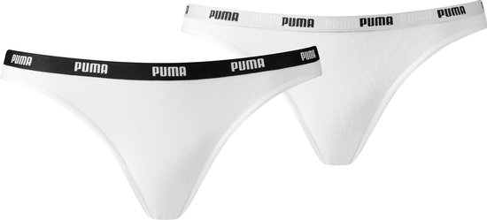 Puma 2-Pack dames Bikini slips - S - Wit