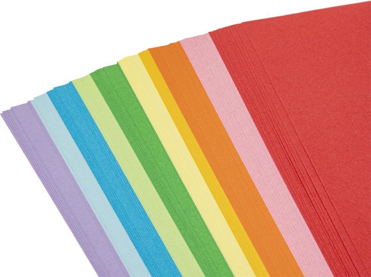 Gekleurd Papier A4 100pcs - 80grams - Knutselpapier A4 Kinderen - Vouwpapier — afbeelding 2