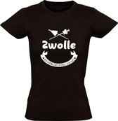 Zwolle Stadswapen Dames t-shirt |  Zwart