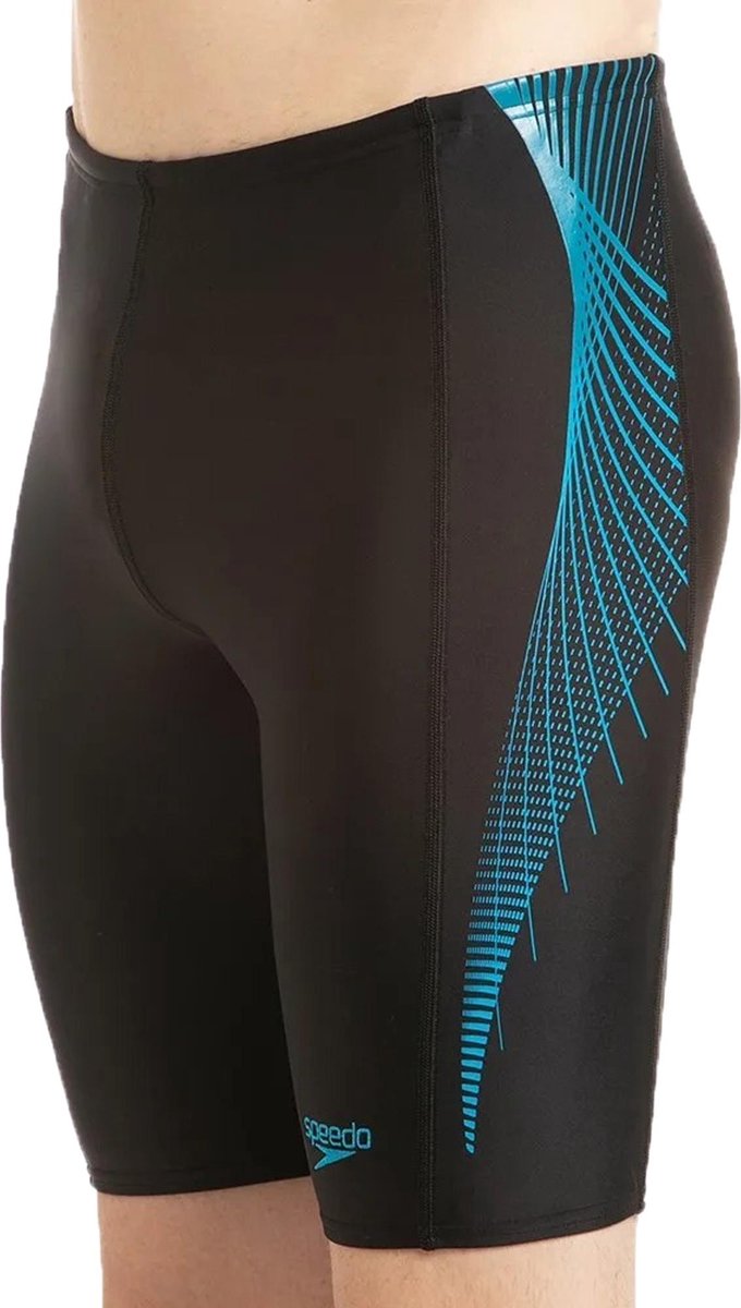 Speedo Tech Panel Jammer Sportzwembroek - Maat 4  - Mannen - Zwart - Blauw