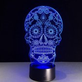 Nachtlampje Home Decoratie Skull RGB LED Lights Le'Skull De La Blanca Night Light