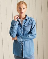 Superdry Dames Klassiek denim westernoverhemd