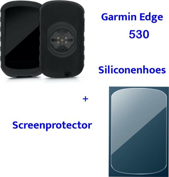 foto-kontor Tas compatibel met Garmin Edge 840 / Edge 540 / Edge 830 / Edge 530 / Edge 820 / Edge 520 / Edge 130 Plus GPS fietscomputer Beschermhoes Buitentas Tas zwart