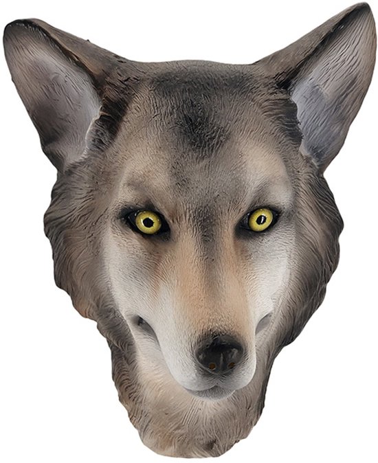 Grijze wolf masker