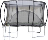Rechthoekige trampoline 184 x 274 cm compleet met net en ladder