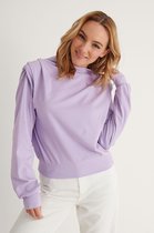 NA-KD Pleated Detail Dames Trui - Maat S