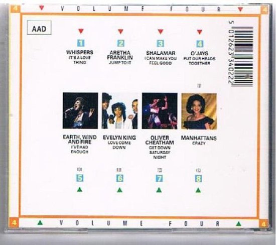The Best Of 12" Gold - 8 Dance Greats - Volume 4 - Cd Album - The Whispers, Aretha Franklin, Shalamar, Earth Wind & Fire, Manhattans