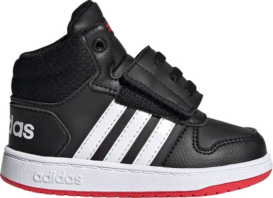 Adidas Hoops Mid 2.0 Sneakers ZwartRood Kinderen Maat 23